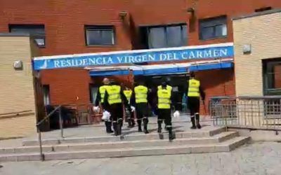 La UME desinfecta nuestra Residencia Virgen del Carmen